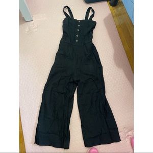 Black Linen Jumpsuit